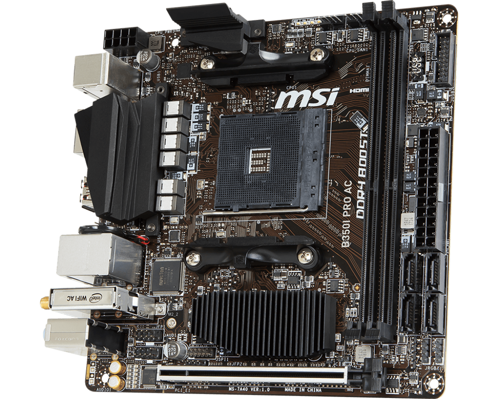 MSI B350I Pro AC - Motherboard Specifications On MotherboardDB